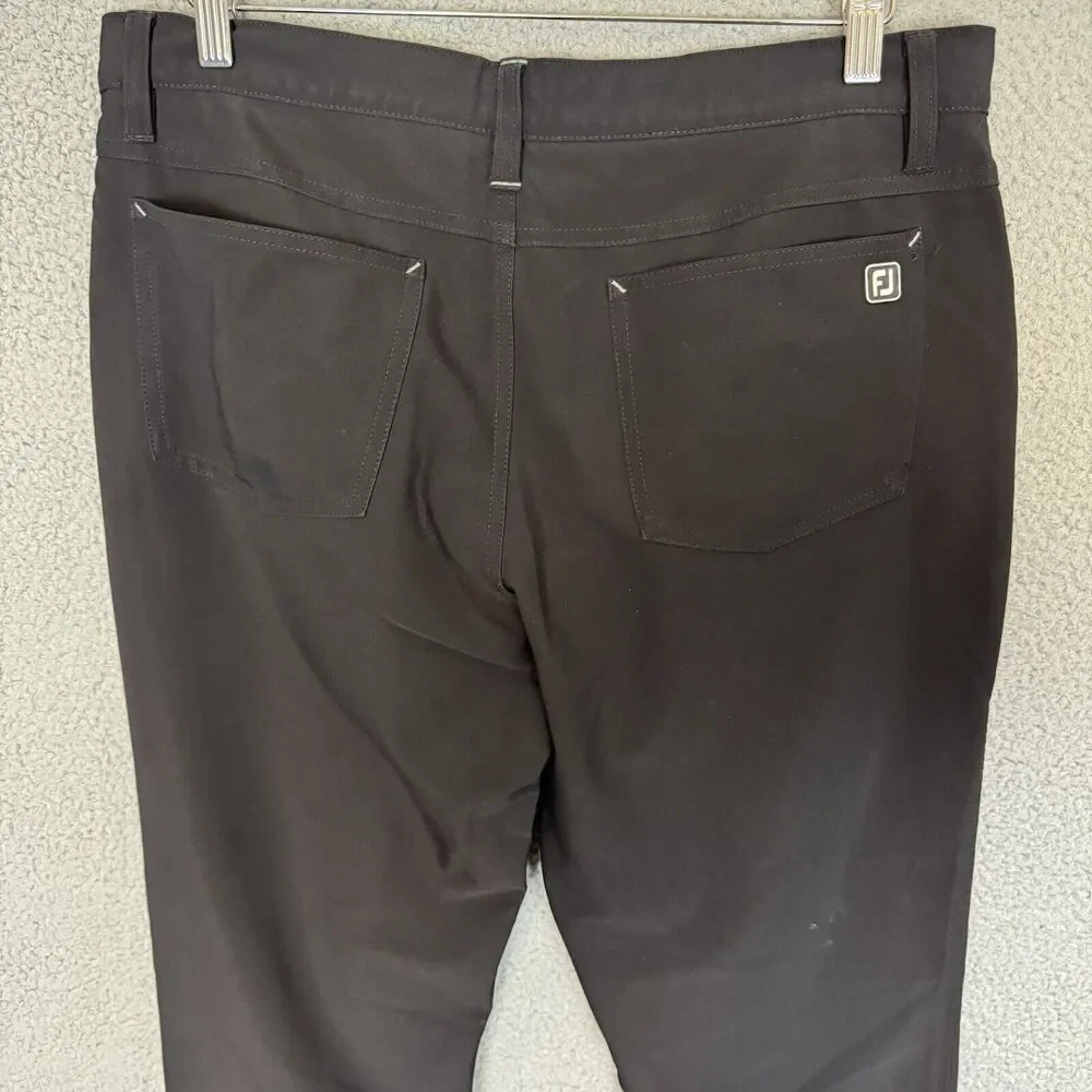 FootJoy Pants‎ Men's 34x34 Black Chino Athletic Fit Performance Golf
